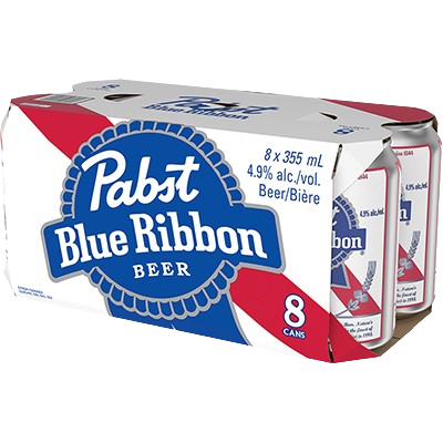 Pabst Blue Ribbon 4.9% 8pk Can
