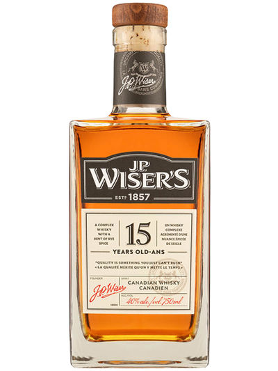 J.p. Wiser's 15yo Canadian Whisky