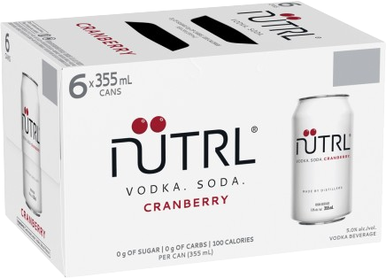 Nutrl Vodka Soda Cranberry