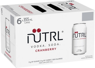 Nutrl Vodka Soda Cranberry