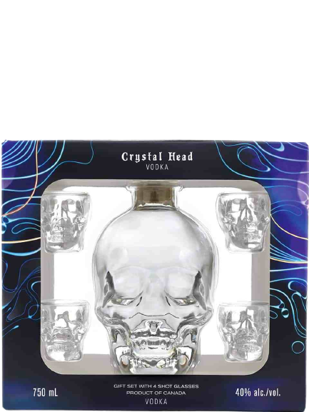 Crystal Head Vodka 4x Mini Shot Glasses