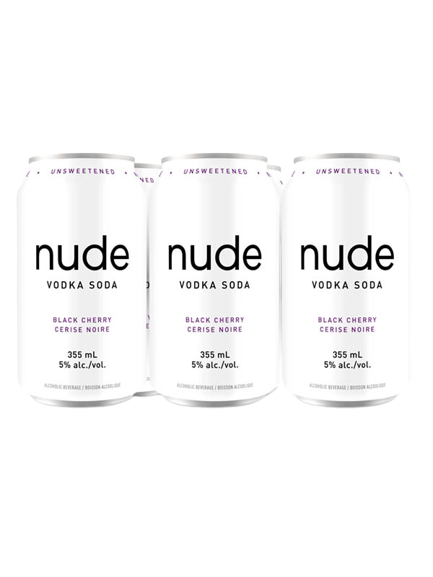 Nude Vodka Soda Black Cherry