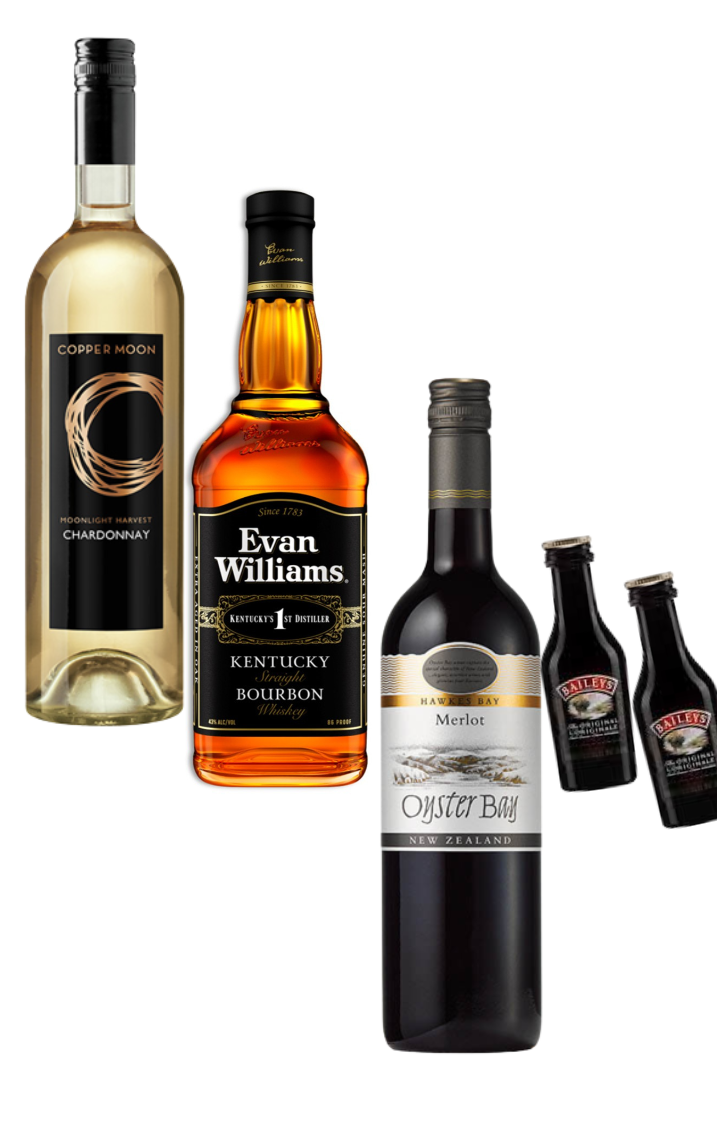 Bourbon & Wine Gift Pack with Baileys